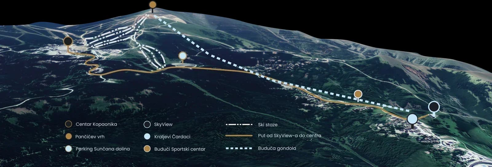 Lokacija SkyView Kopaonik