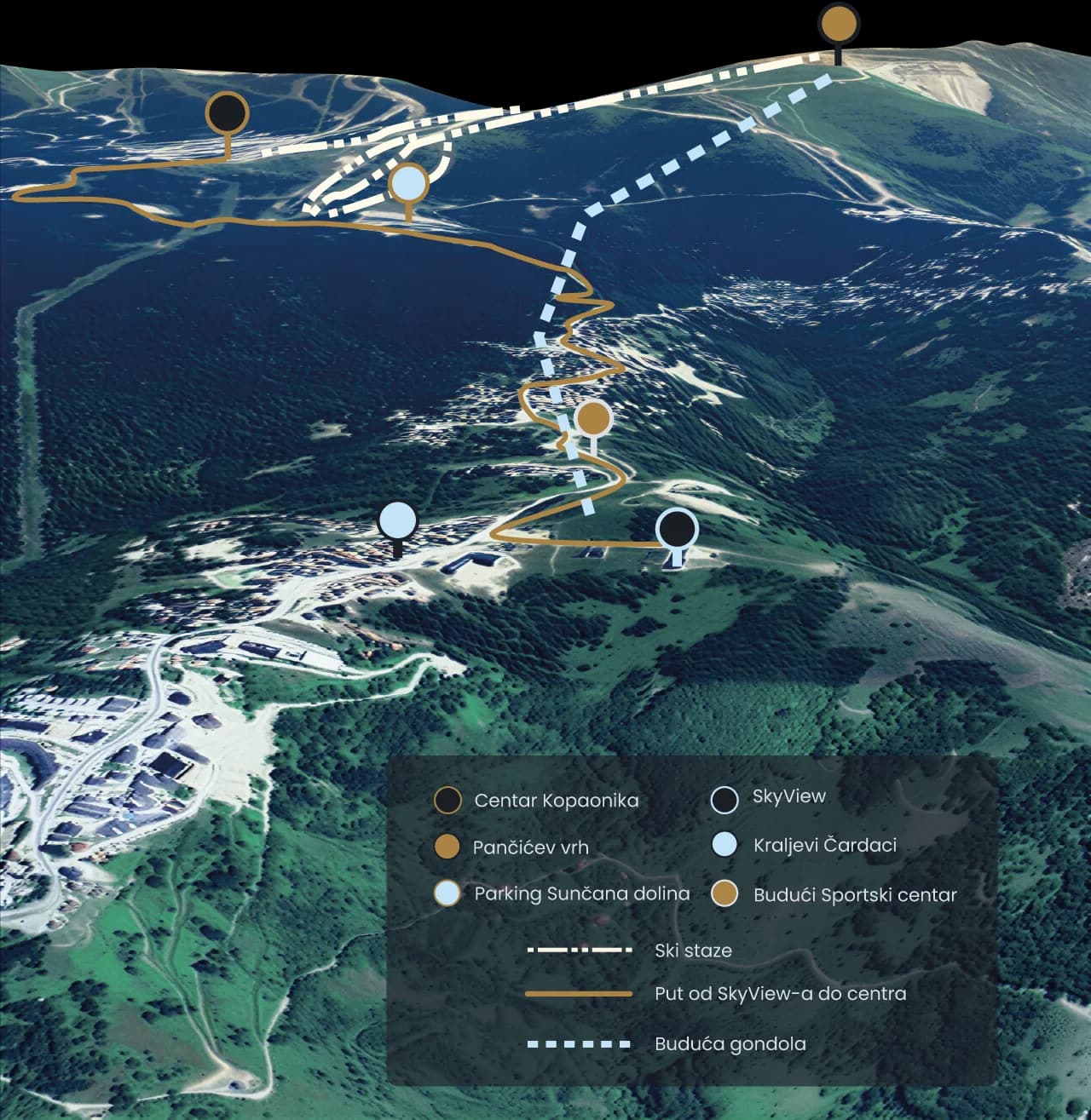 Lokacija SkyView Kopaonik